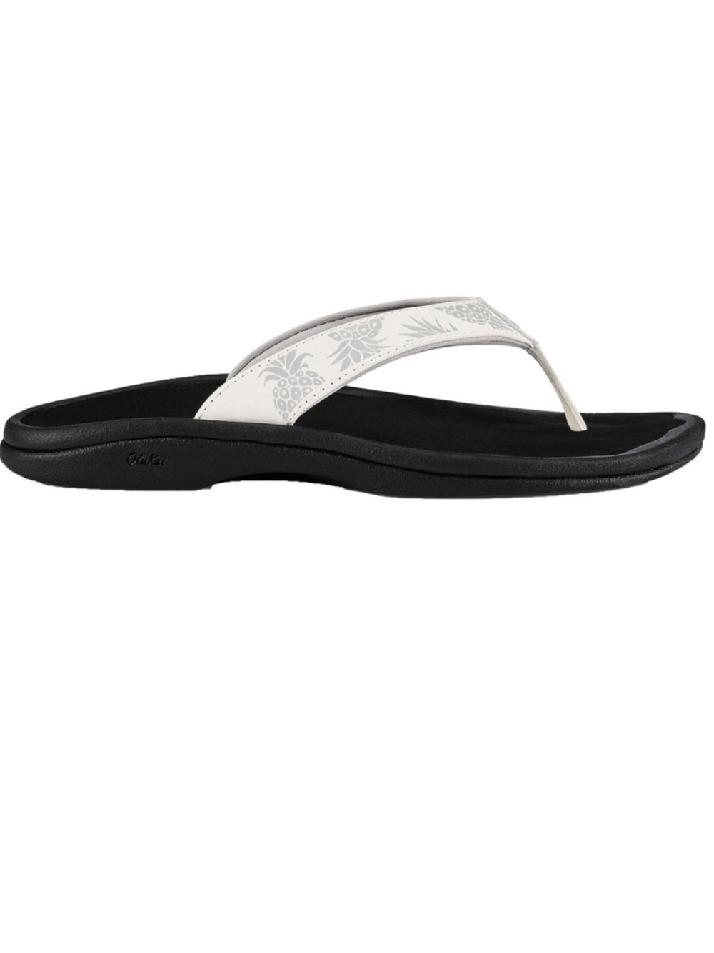 OLUKAI WOMEN'S OHANA Sandal Flip Flop BRIGHT WHITE/HUA Size 7
